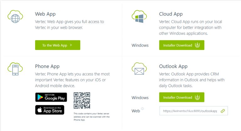 Vertec App Portal