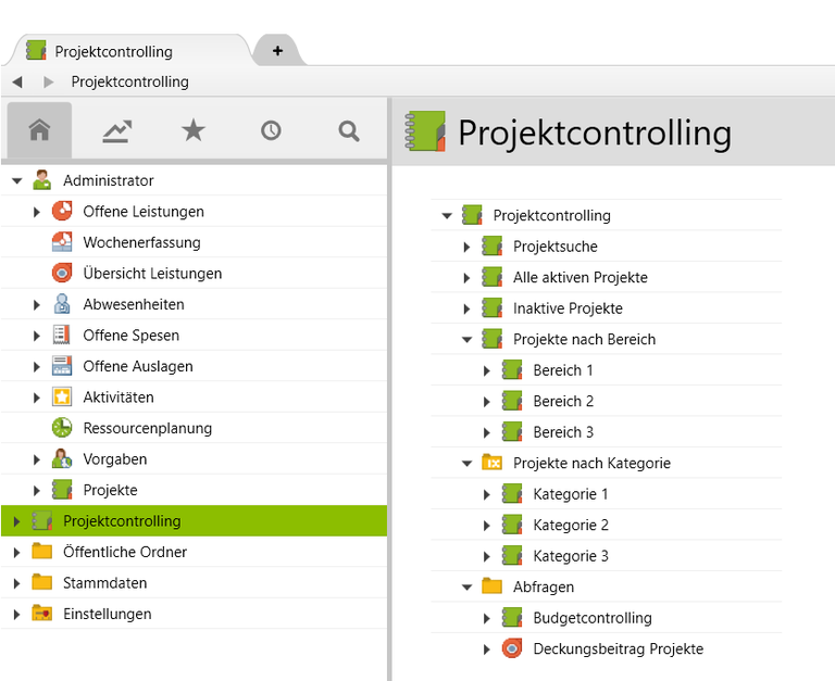 Project controlling